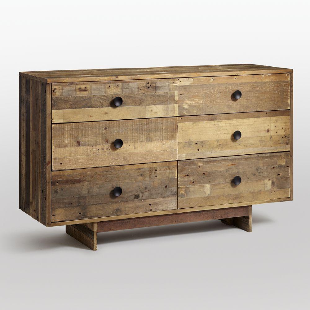 Emmerson Reclaimed Wood 6 Drawer Chest west elm United Kingdom